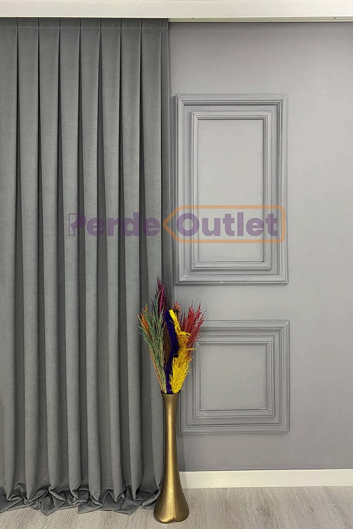 Gri Düz Fon Perde Gri Düz Fon Perde